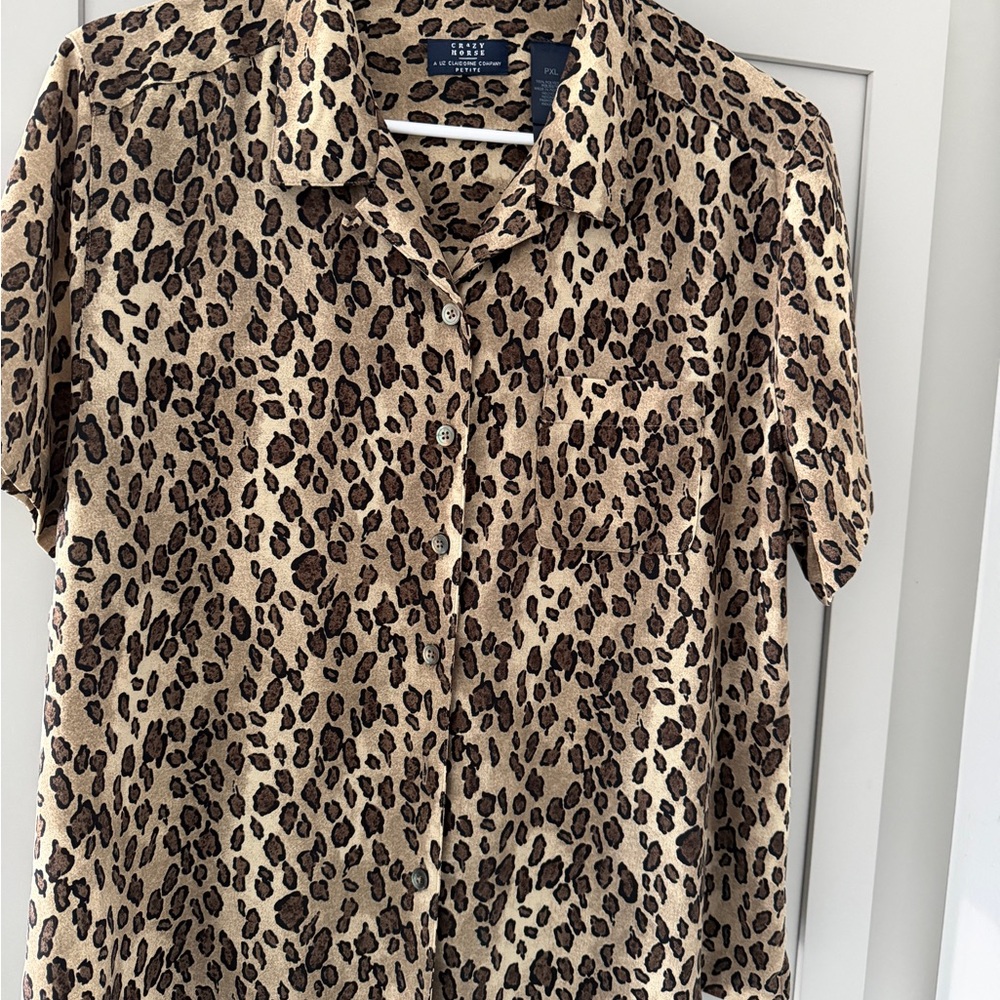 SOLD Leopard Print Shirt